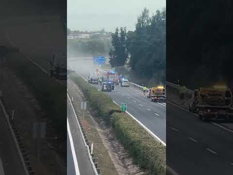 Grave accidente en la A-483 a la altura de Almonte