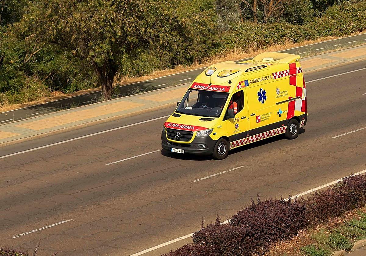 Herido un ciclista tras ser golpeado por un turismo en una carretera de Burgos