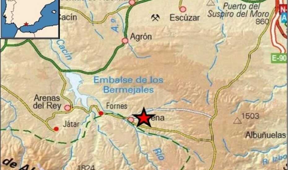 Un terremoto de magnitud 3,5 sacude Jayena y zonas cercanas sin causar daños