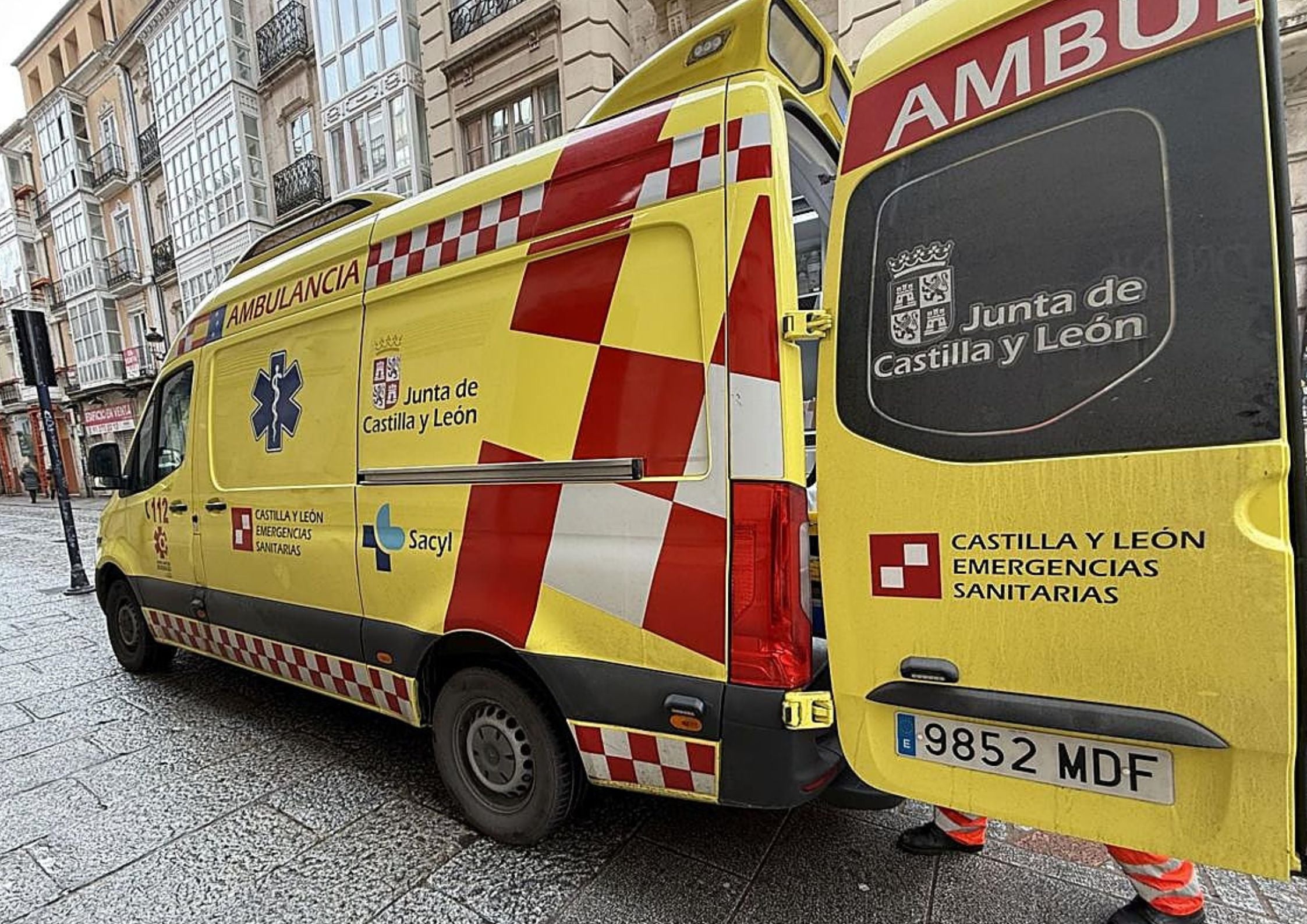 Accidente de tráfico en Burgos deja a un hombre de 45 años herido en la pierna