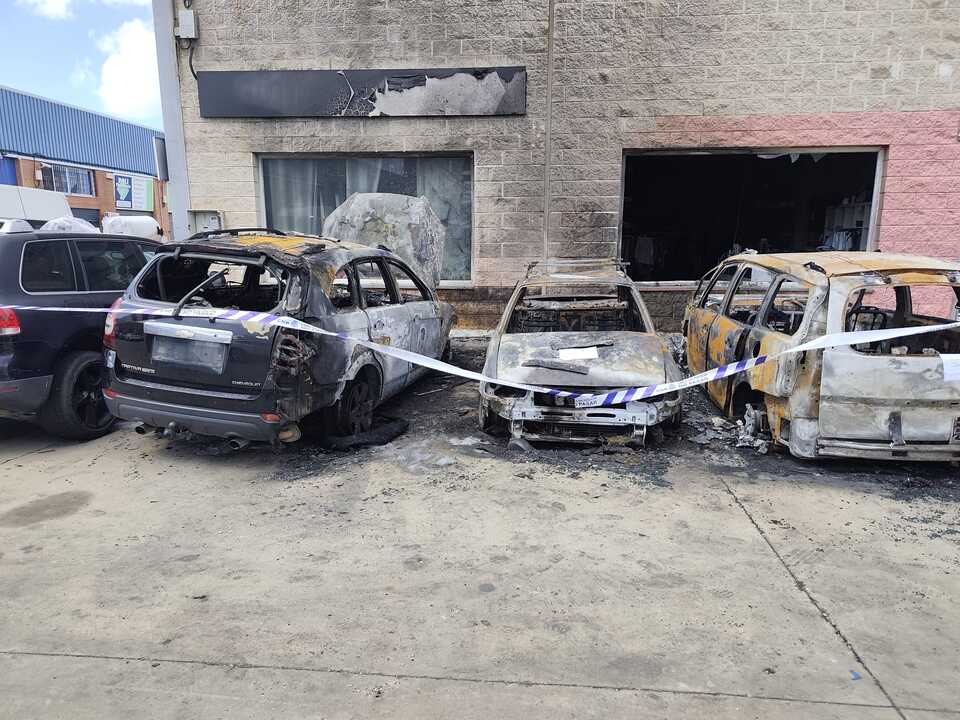 Así han quedado los vehículos
