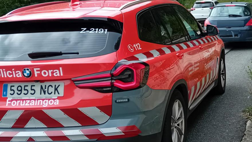 Dos jóvenes, heridos en un accidente de coche en Goizueta