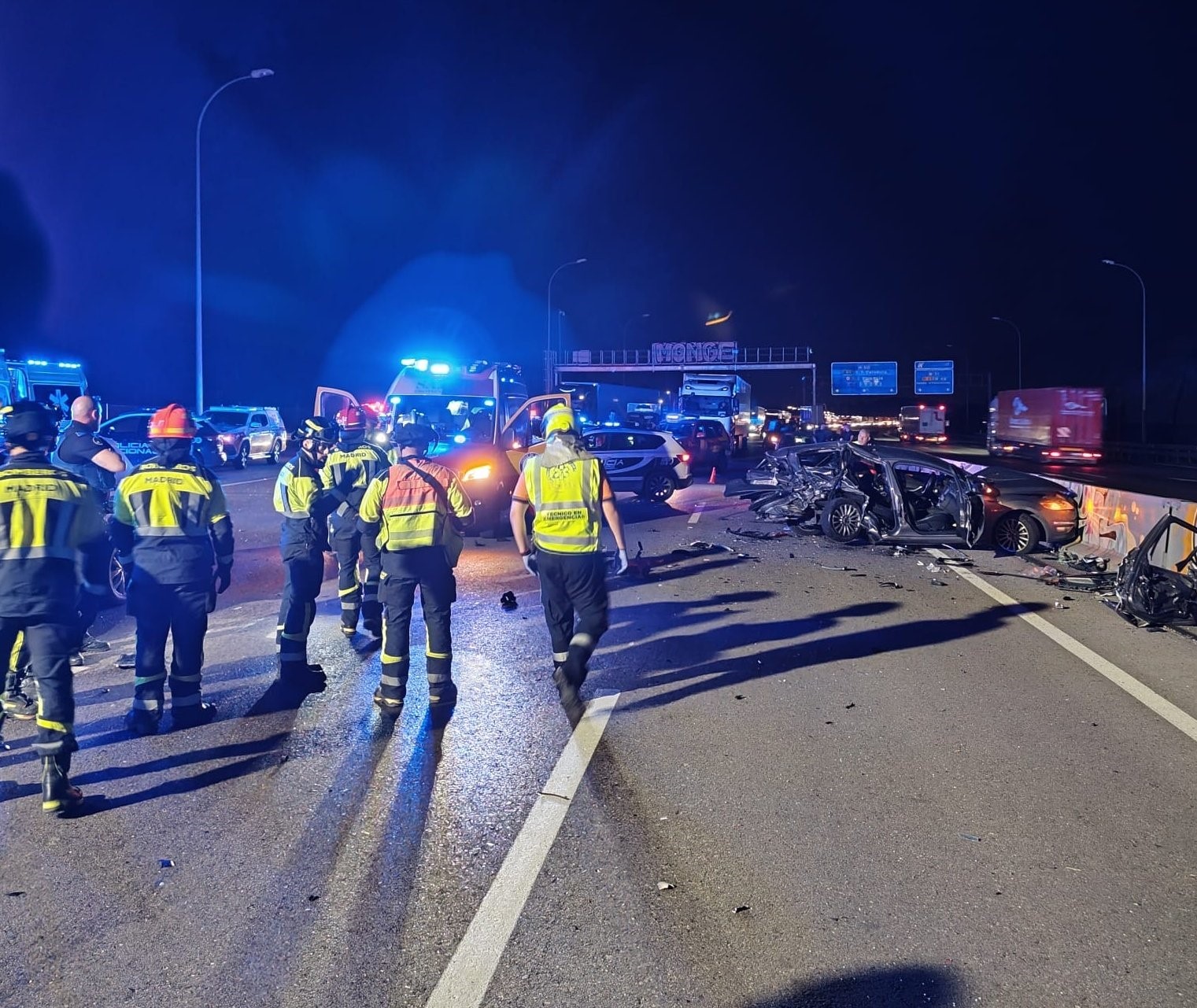 Accidente de tráfico en Villa de Vallecas deja a una mujer gravemente herida