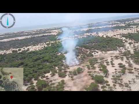 Declarado un incendio en el t&eacute;rmino de Almonte