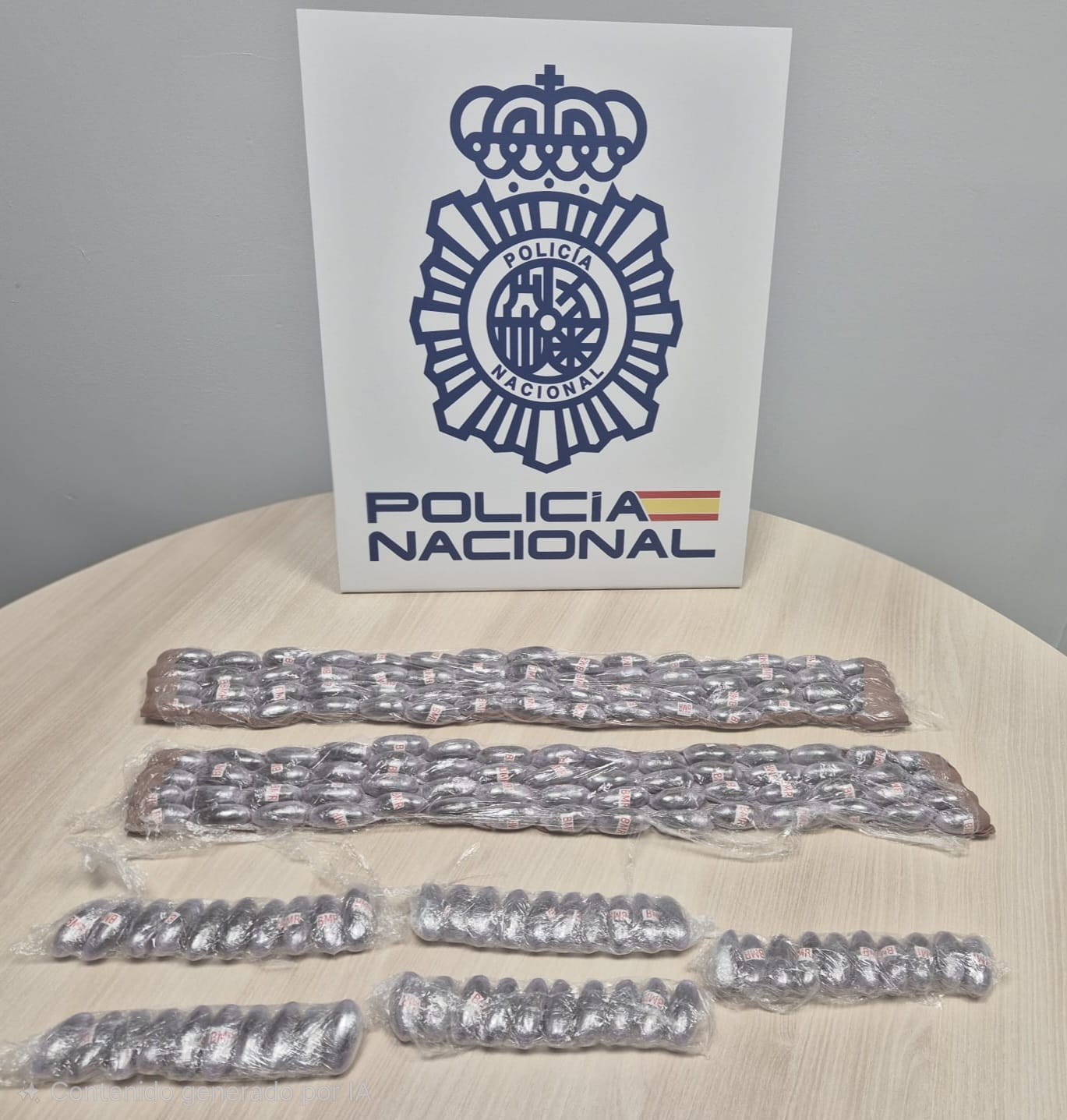 Detienen a una mujer que pretendía embarcar con 170 bellotas de hachís adosadas al torso