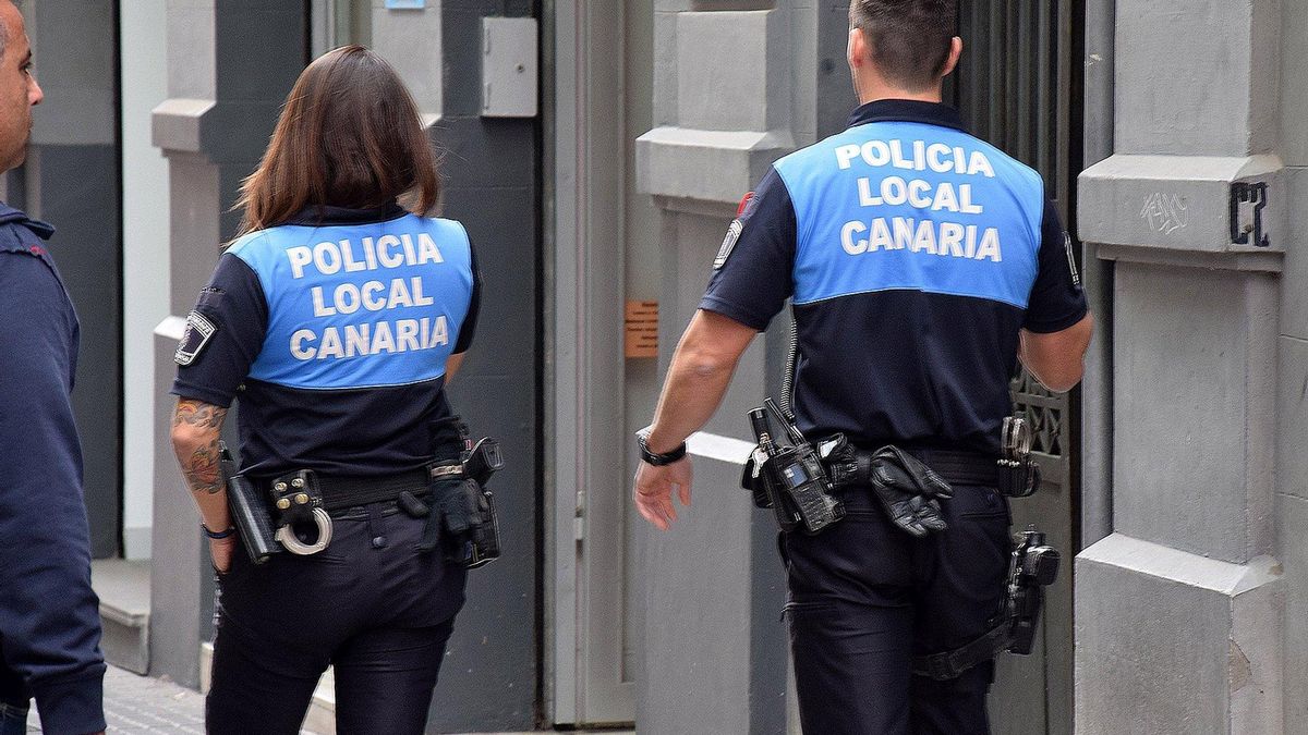 Agentes de la Policía Local de La Laguna, en una imagen de archivo.