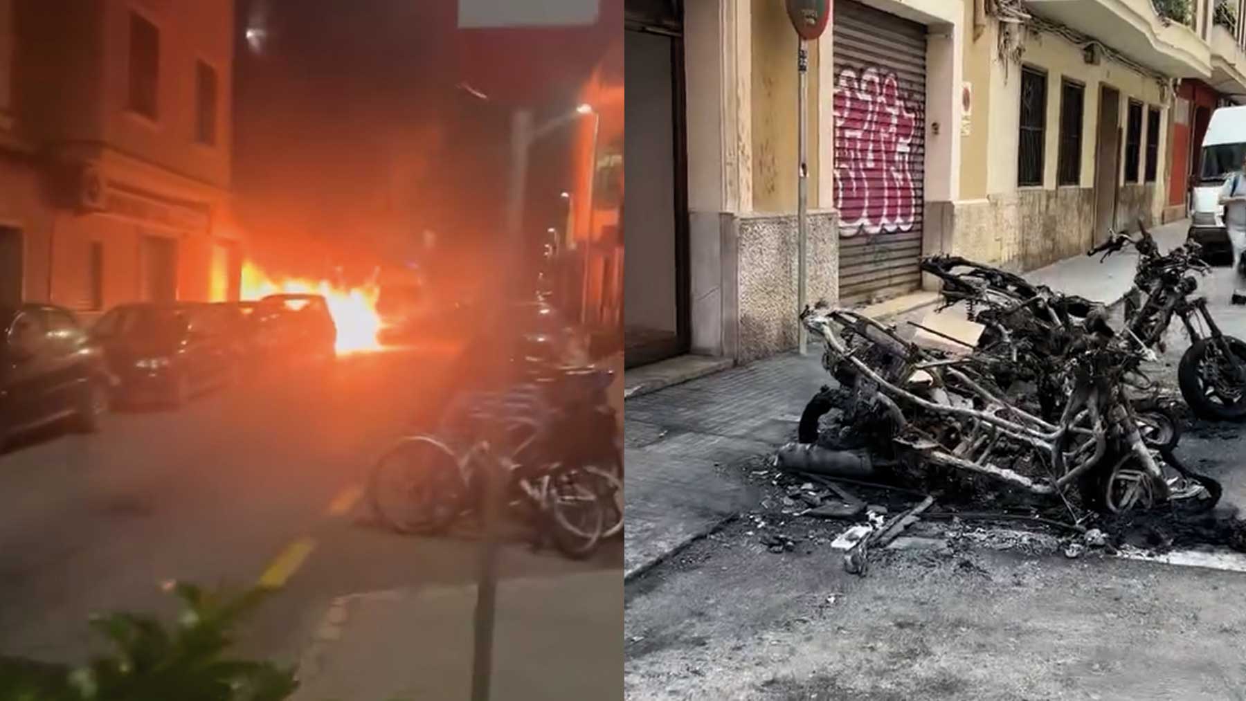 Detenido el autor del incendio de la calle Tiziano que calcinó tres motos y dejó atrapados a vecinos de un edificio