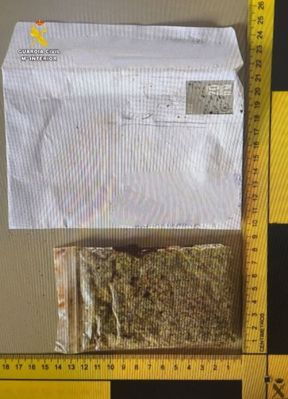 Detienen al destinatario de un paquete con marihuana
