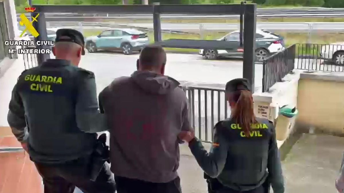 Imagen del detenido por la Guardia Civil de Asturias.