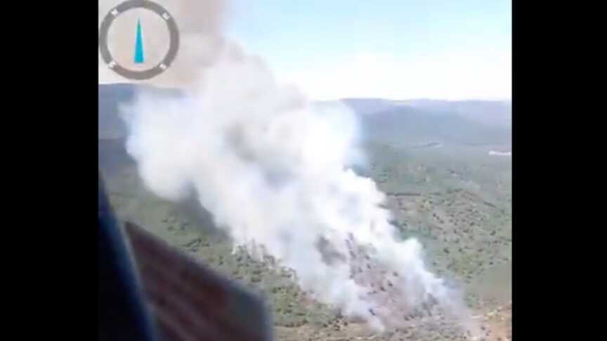 Alerta esta tarde por un incendio forestal en la frontera entre Huelva y Badajoz