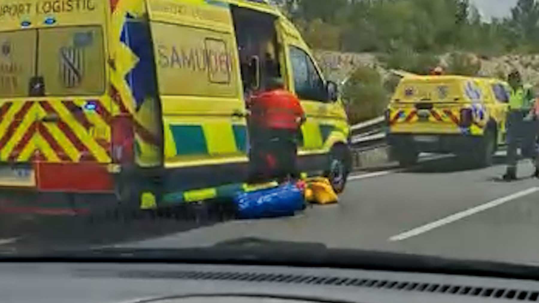 Hallan el cadáver de un joven en un coche que había sufrido un accidente horas antes en la autopista de Andratx