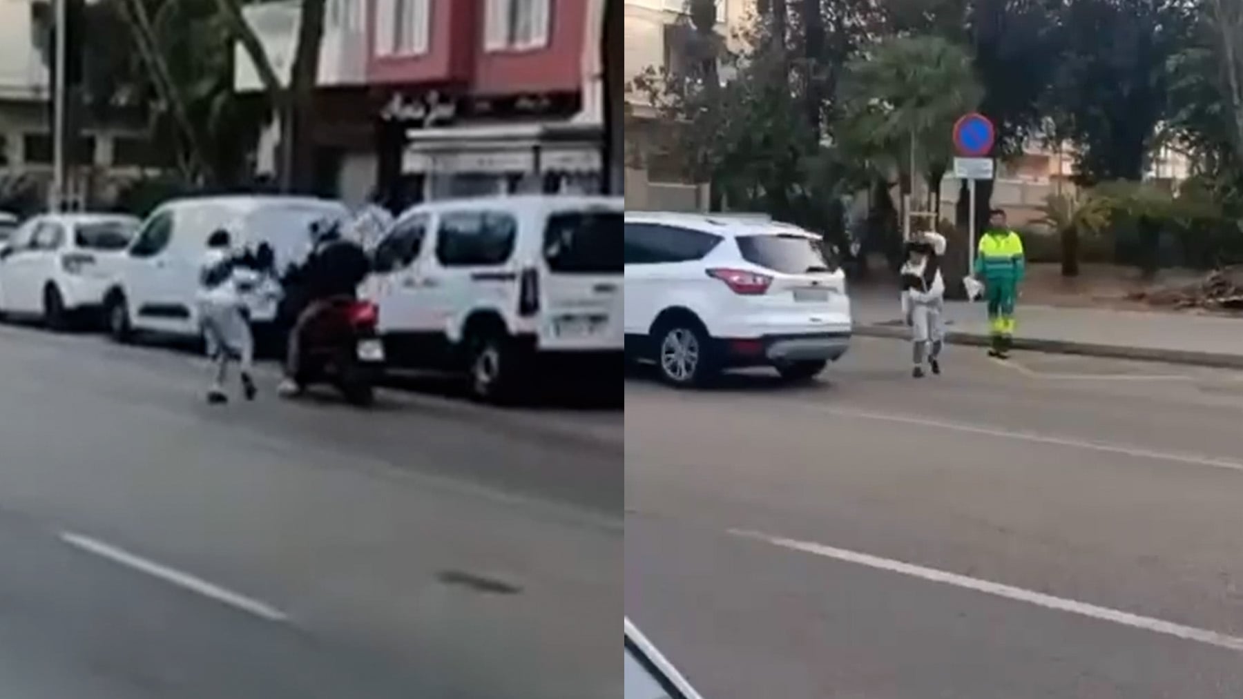 Un joven drogado siembra el caos en Palma: toreaba a los coches y les tiraba piedras