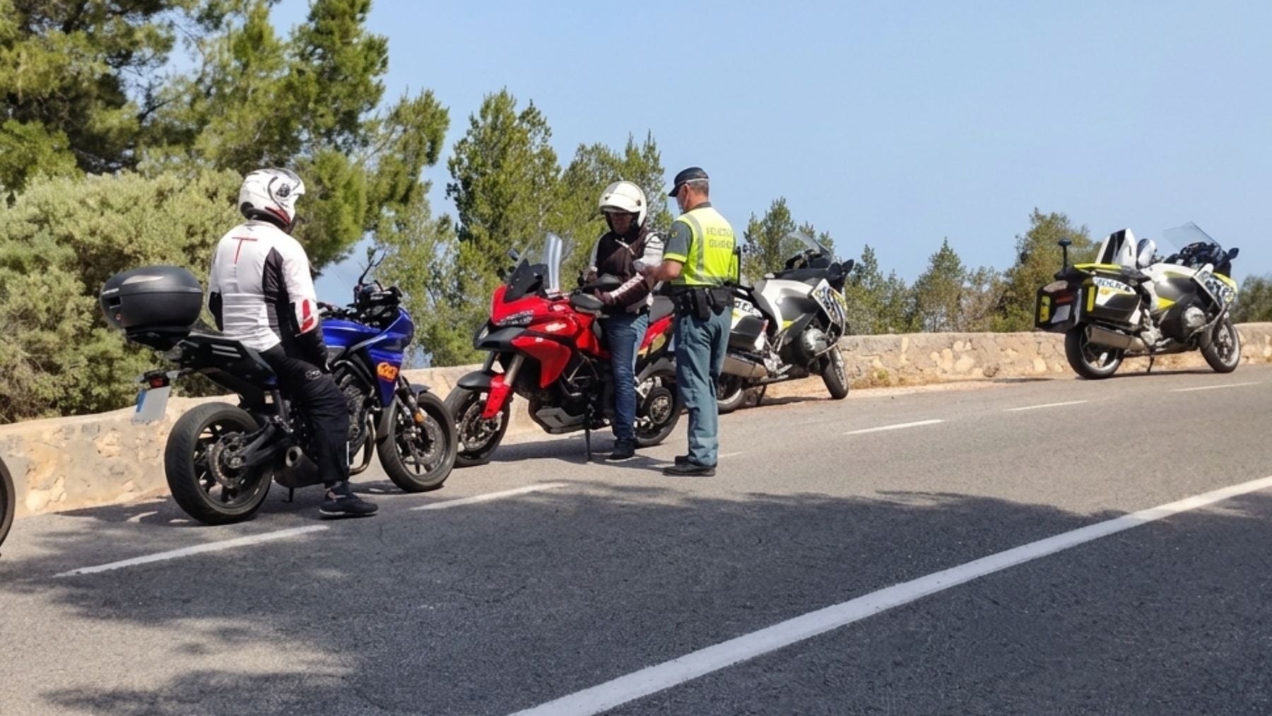 Aluvión de multas a motoristas en Baleares: más de 200 denuncias en menos de 48 horas