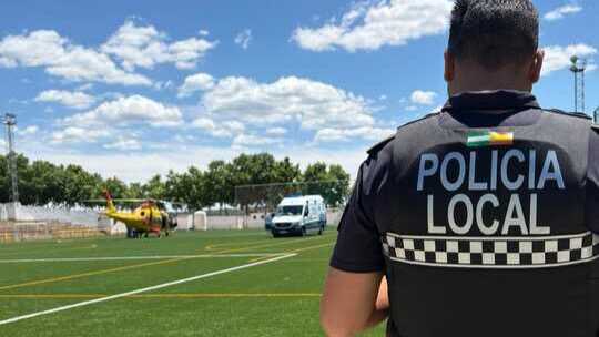 Evacúan a un herido con quemaduras en helicóptero desde Valverde