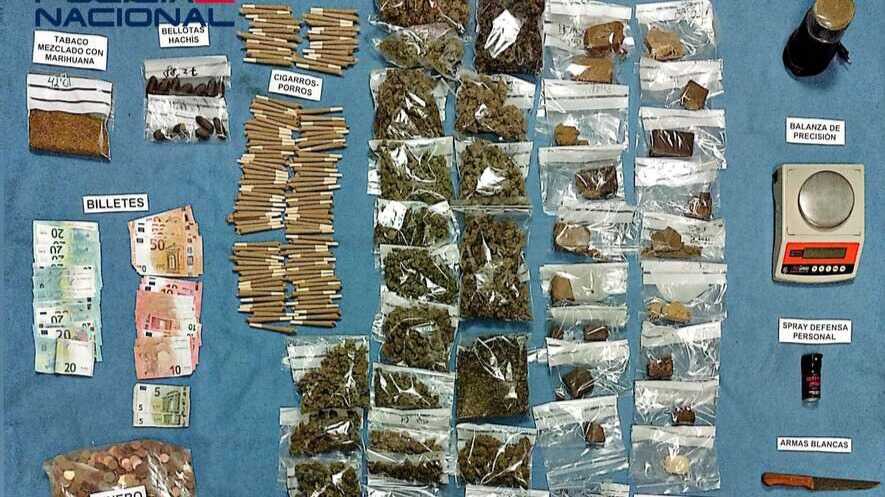 La Policía Nacional desmantela un punto de venta de drogas camuflado como asociación cannábica