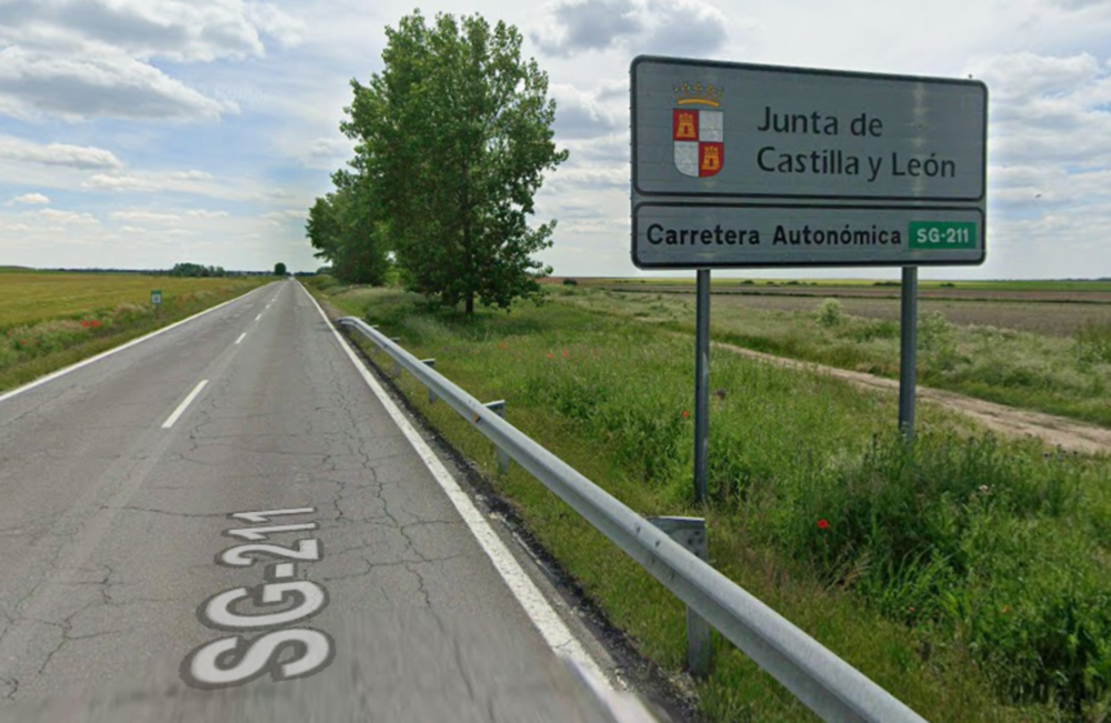 Una mujer herida al volcar su vehículo en Aguilafuente
