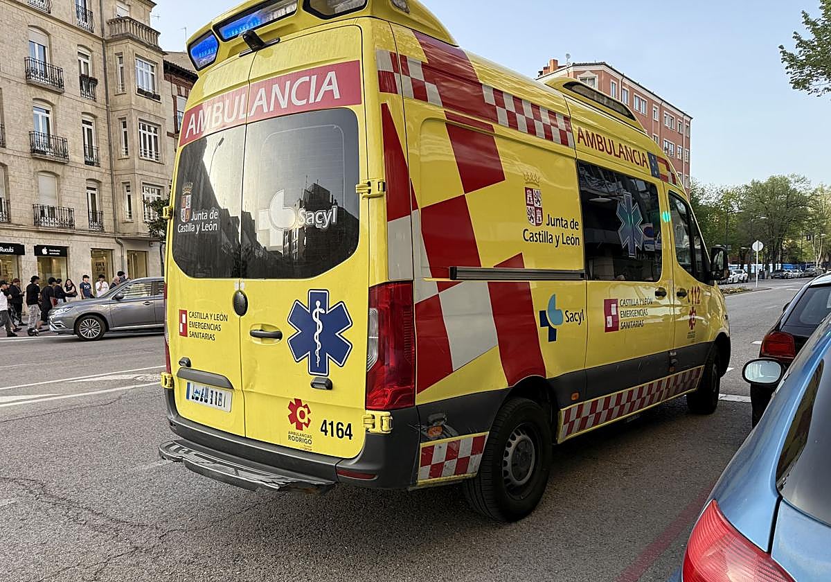 Herido un motorista tras sufrir una caída en Burgos
