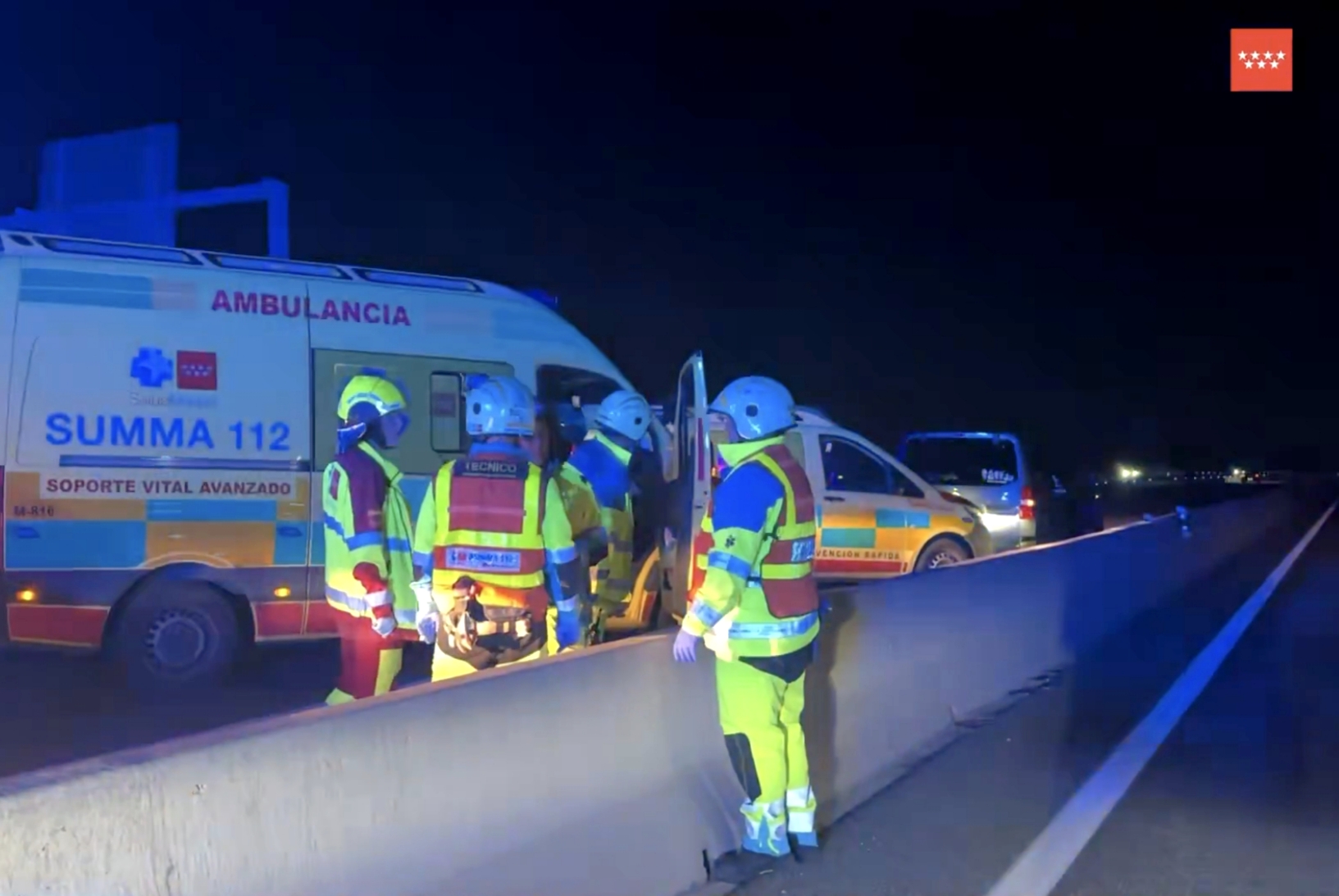 Dos heridos graves al salirse de la vía la moto en la que viajaban en Humanes