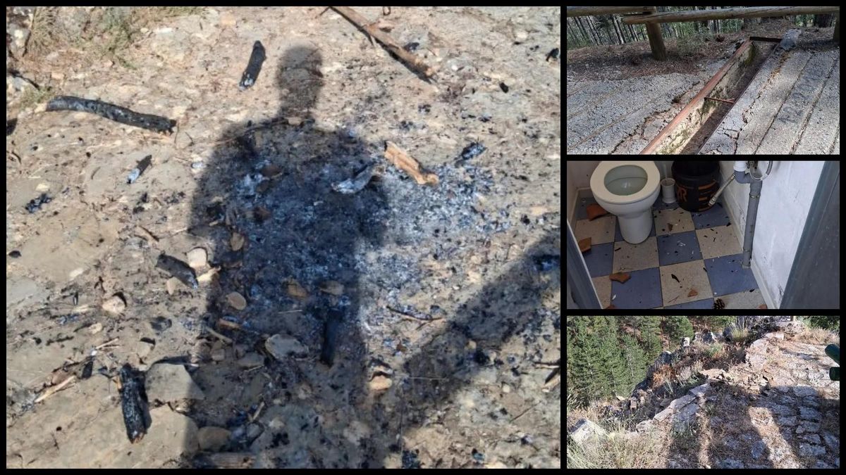 Actos vandálicos en la ermita de San Guillermo de Cistierna: denuncian hoguera ilegal y graves daños en el entorno.