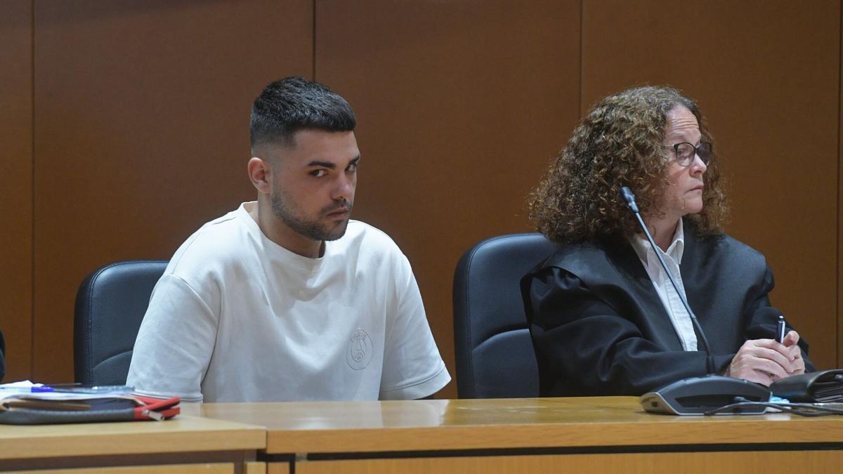 J. L. F. G., autor confeso de la muerte de Yoel Quispe, durante el juicio en la Audiencia Provincial.