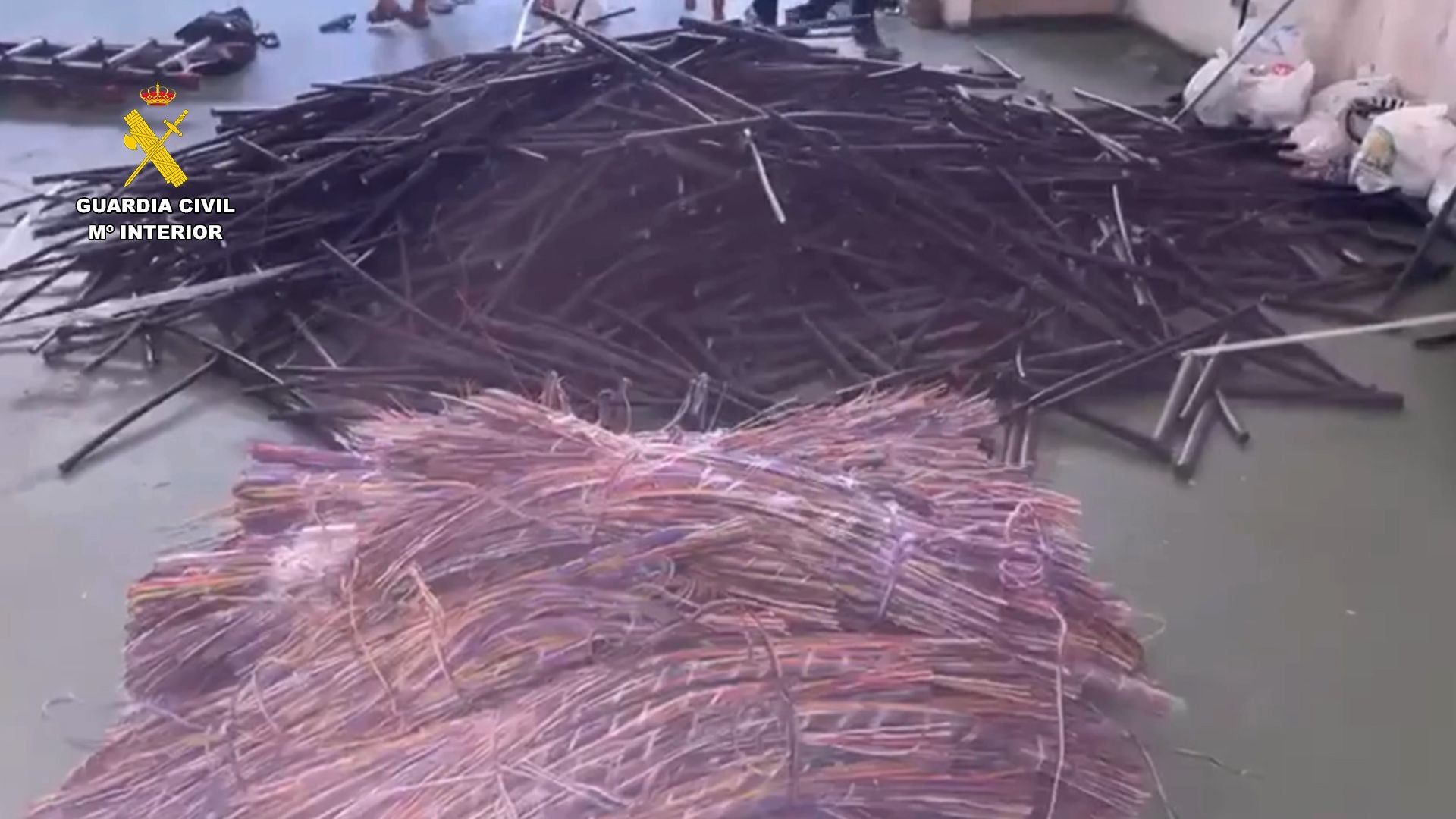 Nueve detenidos en La Rioja por su participación en el robo de 157 toneladas de cable de cobre en España