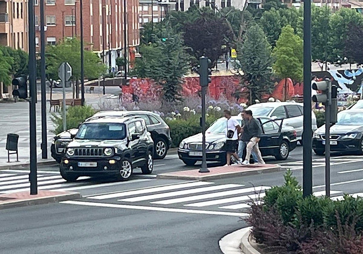 Detención de película a punta de pistola en plena calle en Logroño