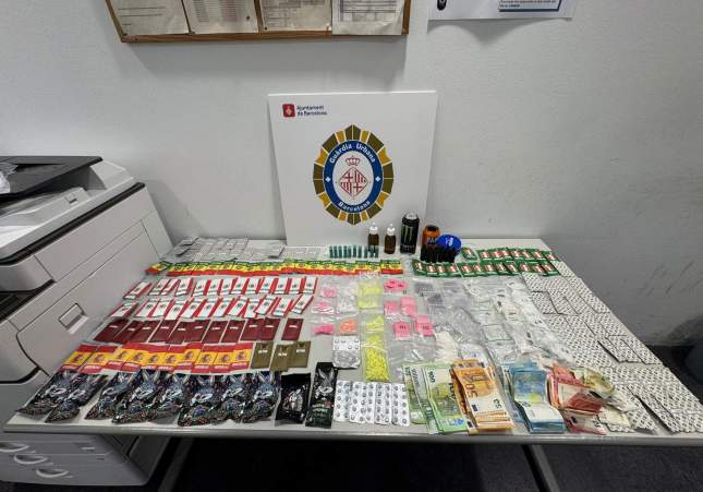 Drogues recuperades per la Guàrdia Urbana de Barcelona