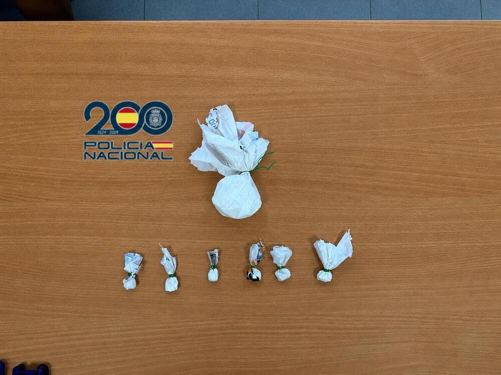 Detenido en el centro con 53 gramos de cocaína