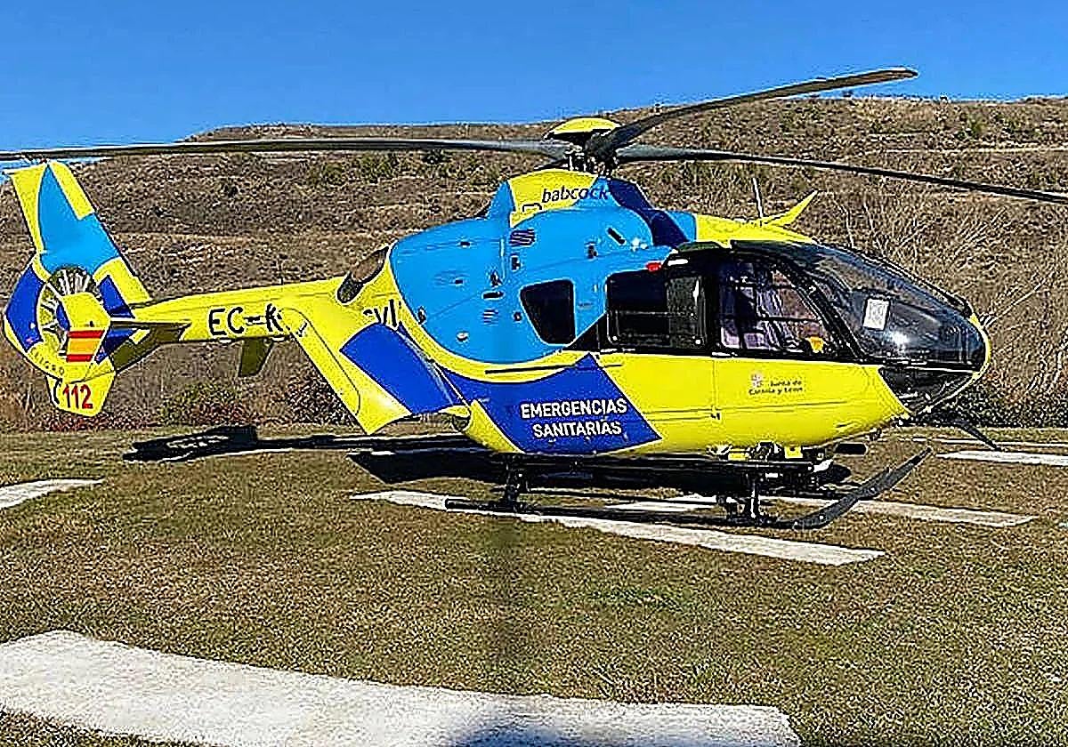 Dos varones heridos en aparatosa salida de vía en la N-234 en Burgos