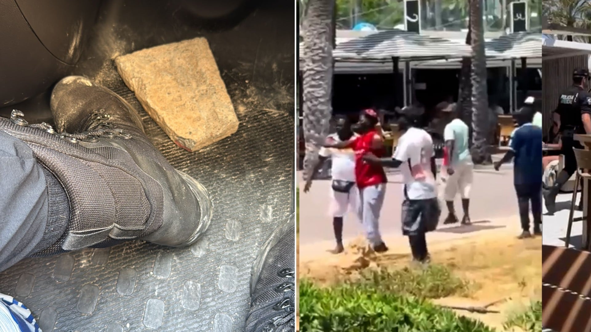 Ridículo de los separatistas de Més en Palma: defienden los ataques a pedradas a policías por parte de violentos manteros africanos