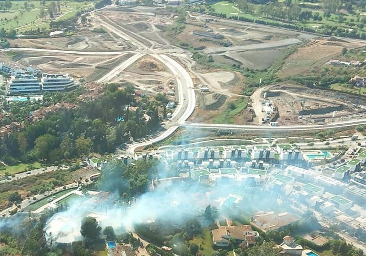 Declarado un incendio forestal en Estepona