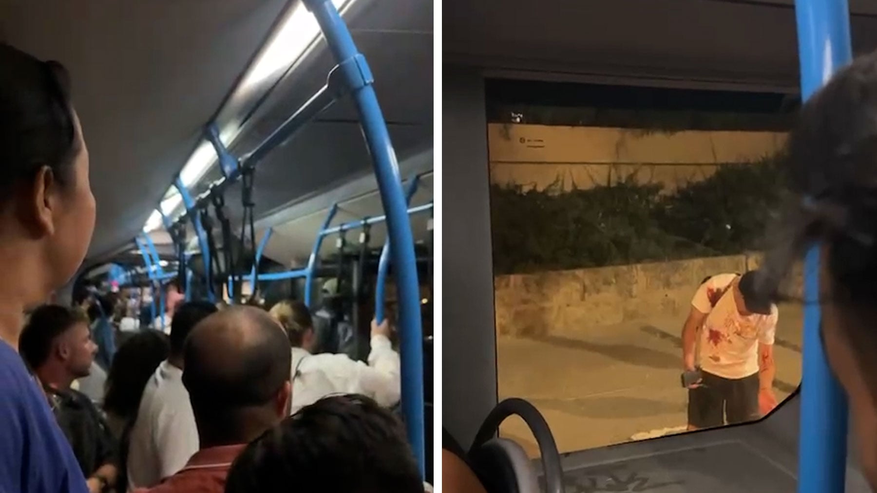 Sangrienta pelea en un bus de la EMT de Palma: un hombre acaba apuñalado frente al Palma Aquarium