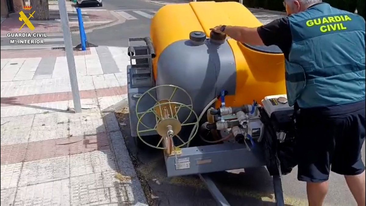 Dos investigados de Ciudad Real por robar una motobomba y 1.000 litros de combustible de una planta de Carmona
