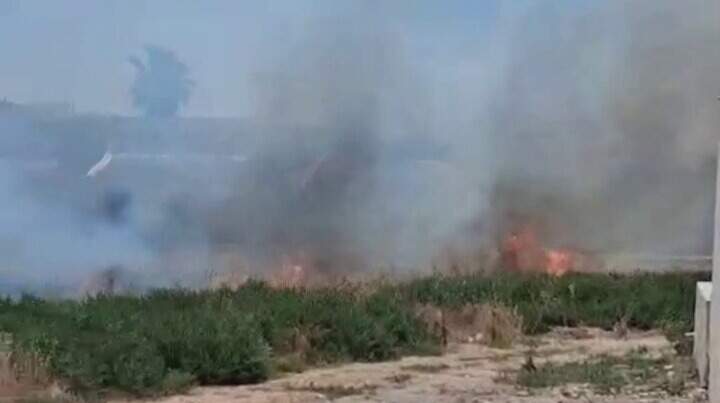 Extinguido el incendio de matorrales en Murcia