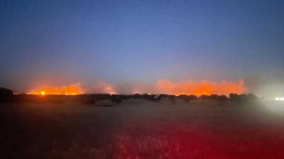 El incendio de Castillejos golpea la finca del presidente de la DOP Jabugo