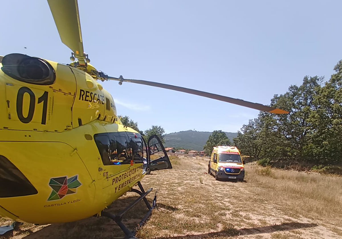 Rescatado un joven con múltiples fracturas en una ruta en La Alberca en Salamanca tras avisar con el sistema de emergencias de Iphone