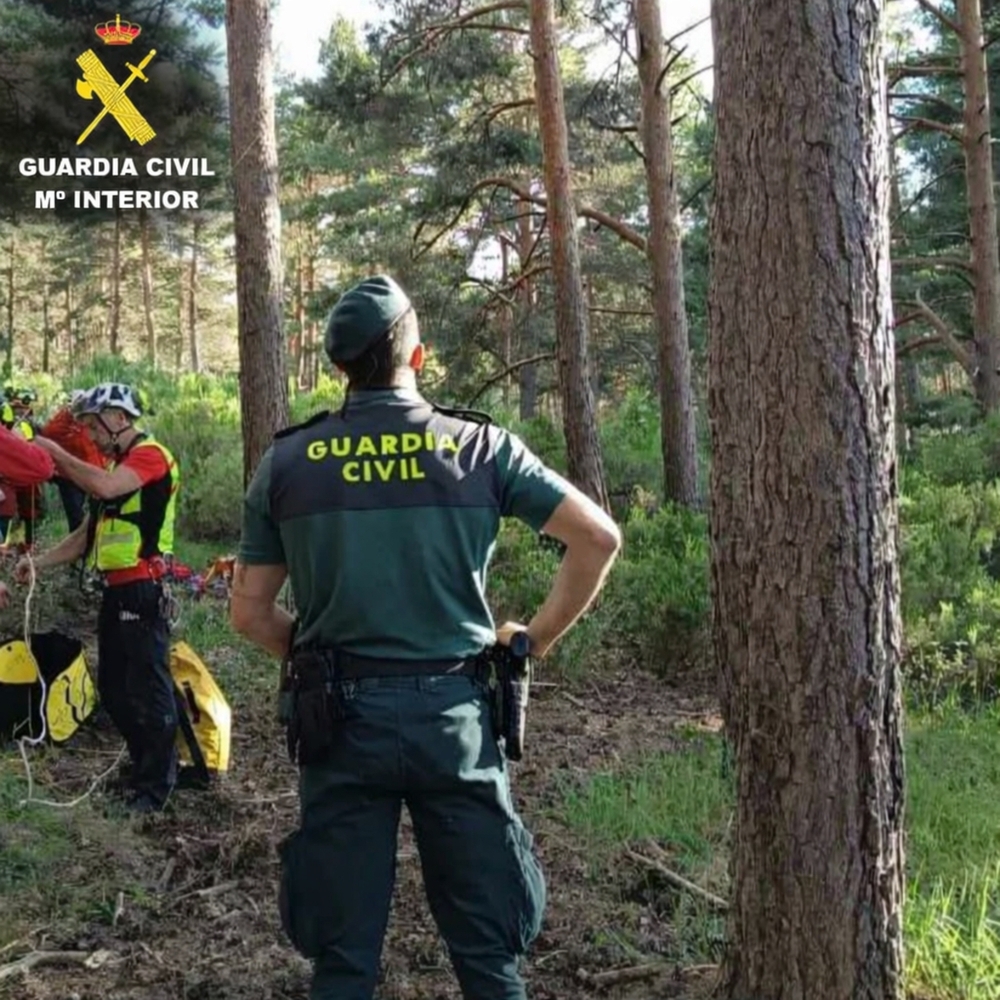 Rescatan a un parapentista atrapado en un árbol