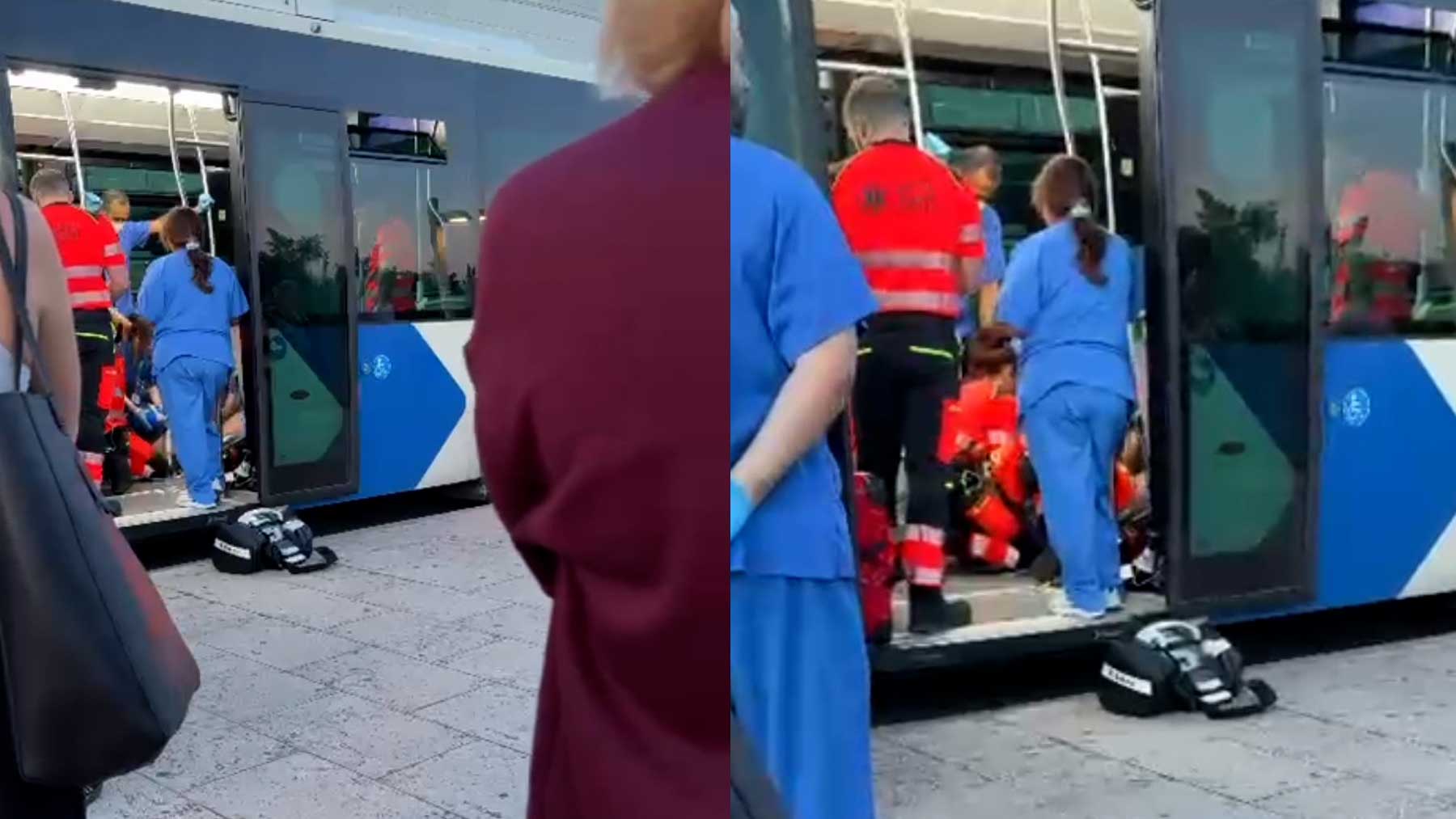 Fallece un hombre tras desplomarse en el interior de un autobús de la EMT en la parada del hospital de Son Espases