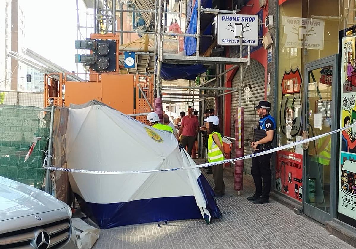 Muere un hombre aplastado por un montacargas en unas obras en Burgos