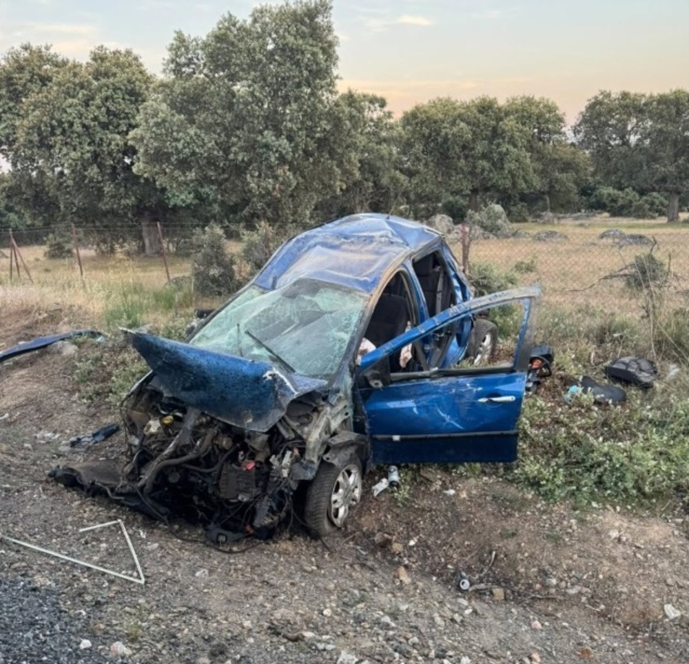 Un joven, herido en accidente de tráfico el domingo en Ávila