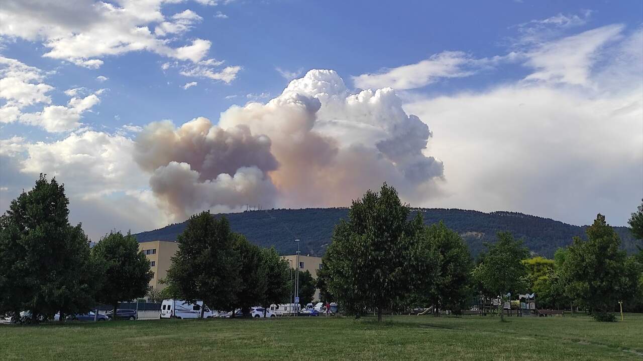 Incendio en el monte San Crist&oacute;bal. EUROPA PRESS