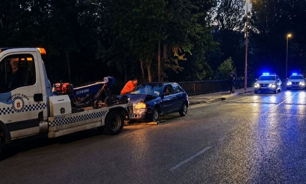 Herida una persona en un accidente en la calle Escultor Jamete