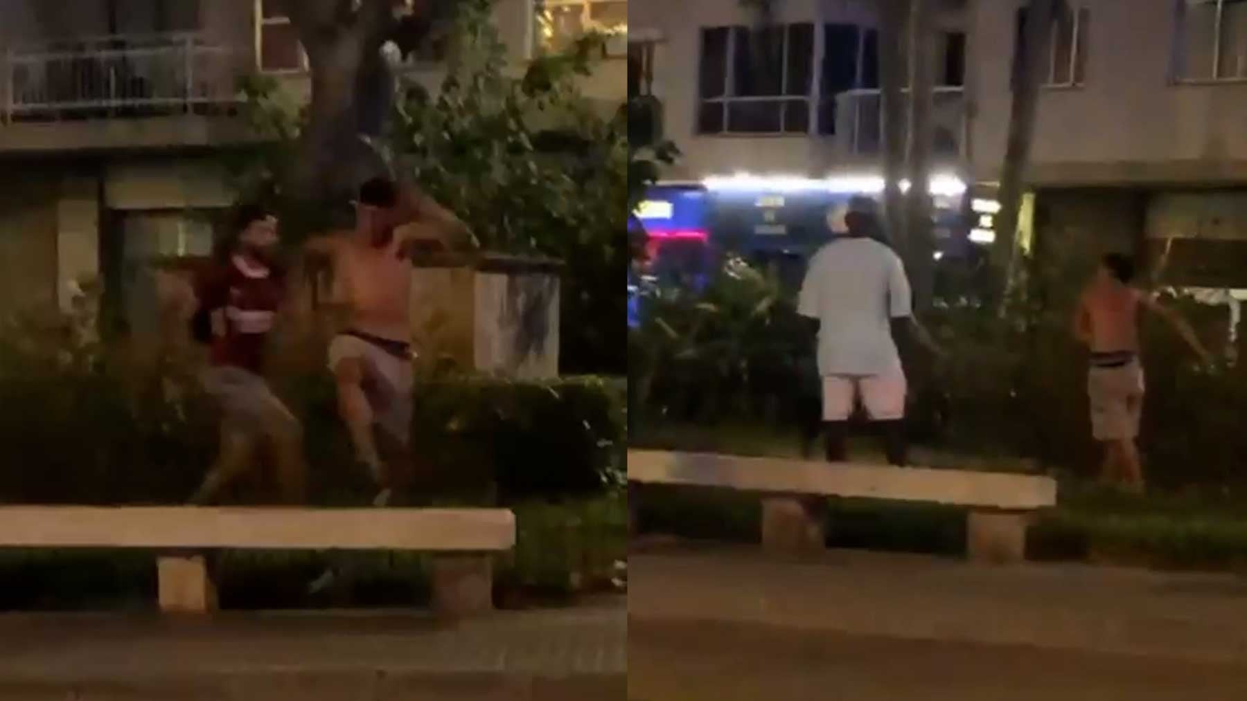 Dos jóvenes argelinos se lían a puñetazos tras discutir por el botín de un robo en pleno centro de Palma