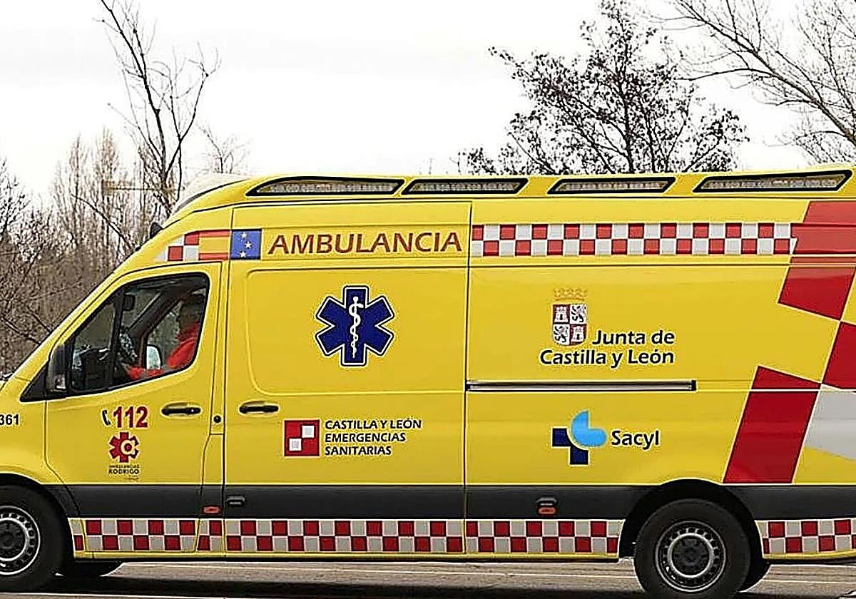 Herido un motorista en Burgos tras una colisión con un coche