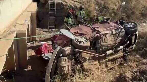 Varios heridos en un accidente entre dos coches en la N-332, a la altura de El Algar