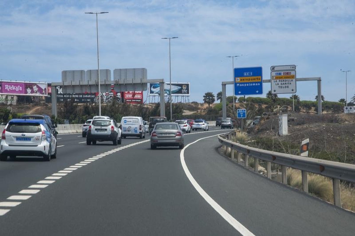 Accidente en la GC-1 deja siete heridos de diversa consideración en Agüimes