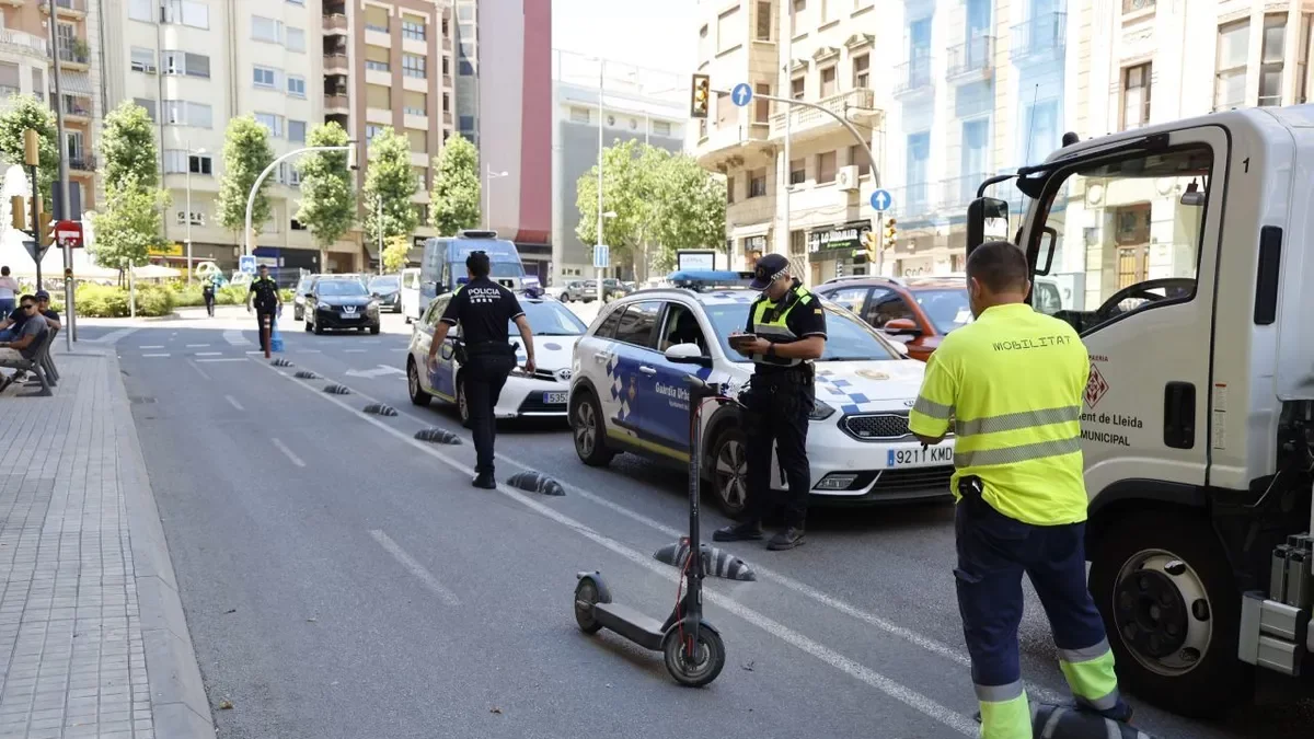 Lleida registra un accidente cada dos días con un patinete implicado