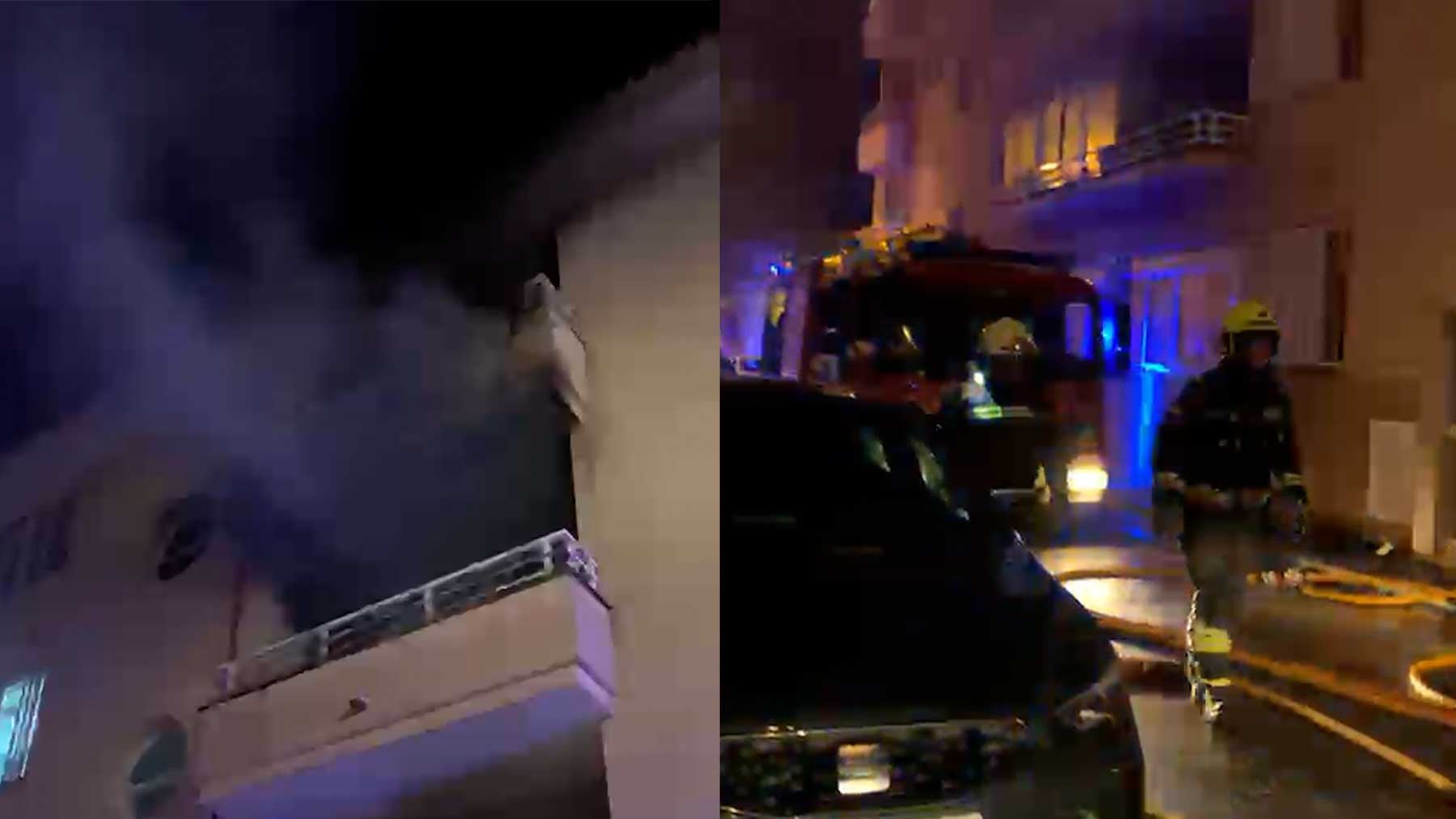 Dos guardias civiles fuera de servicio rescatan a un hombre en un incendio en Cala Ratjada