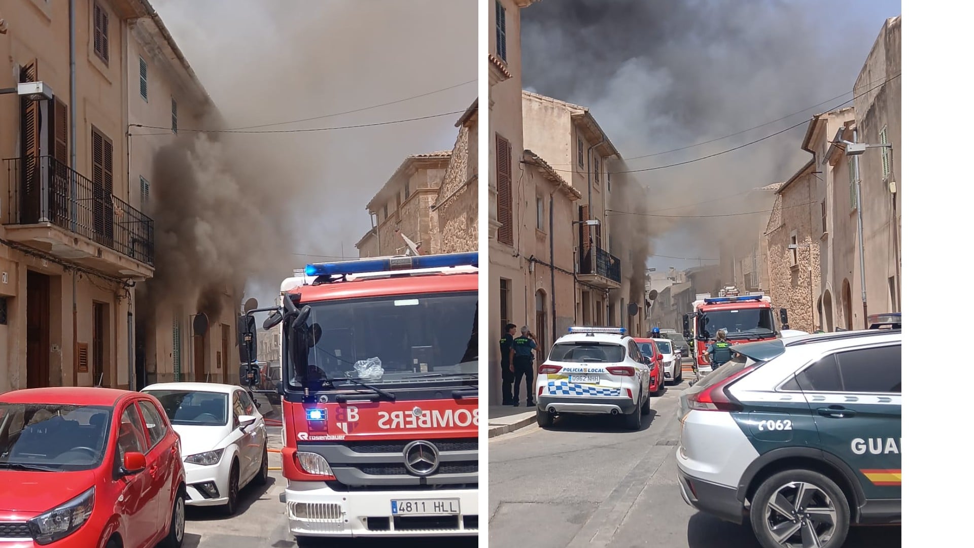 Anciana con síndrome de Diógenes se niega a abandonar su casa en llamas en Mallorca