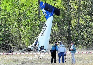 La avioneta de la escuela de Burgos que se estrelló en Palencia realizó maniobras «excesivamente arriesgadas»